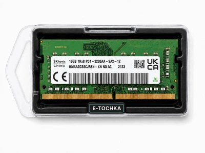 SK Hynix 16GB DDR4 3200MHz SO-DIMM оперативна пам'ять для ноутбуків, CL15, Non-ECC, 1.2V (HMAA2GS6CJR8N-XN)