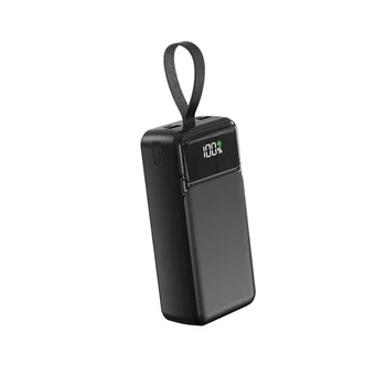 Power Bank Aspor A317 Fast Charge 30000mAh 22.5W + cable USB/Lightning/Type-C- чорний