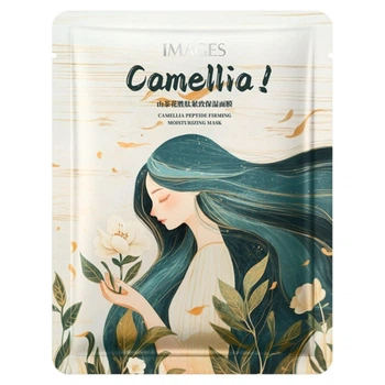 Подтягивающая тканевая маска для лица с экстрактом камелии и пептидов Images Camellia Peptide Firming Moisturizing Mask, 25 мл