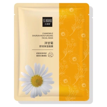Зволожувальна тканинна маска для обличчя з екстрактом ромашки Senana Chamomile Shurun Moisturizing Facial Mask, 25 мл