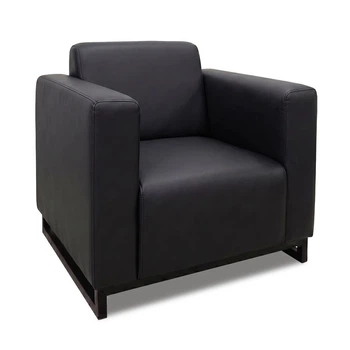 Диван Kansas 90×75×88 см екошкіра Soft Black (металевий каркас)