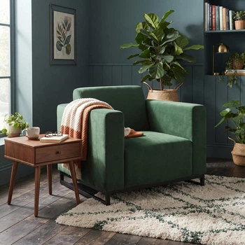 Диван Kansas Soft Green 90×75×88 см (металевий каркас)