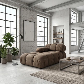 Модульний диван Bradley 150×90×70 см Coffee Brown (спинка + підлокітник)