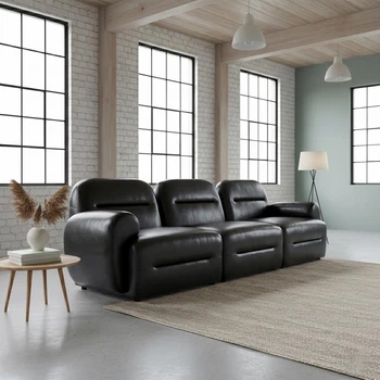 Модульний диван Dolce 255×84×80 см екошкіра Soft Black