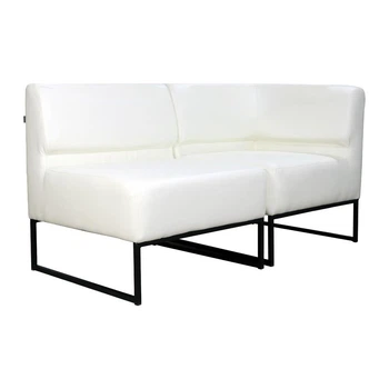 Модульний диван Lounge 154×77×83 см екошкіра Cloud White