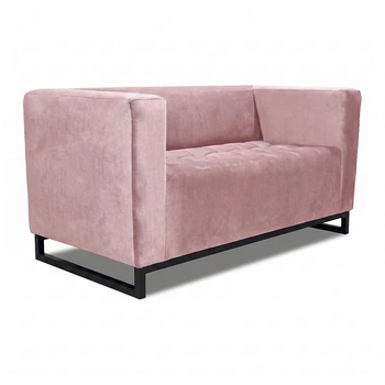 Диван Space Soft Pink 150×76×76 см (металевий каркас)