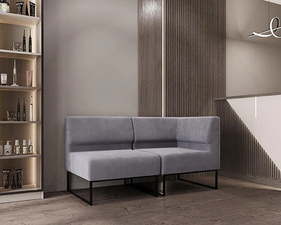 Модульний диван Lounge 154×77×83 см Soft Grey