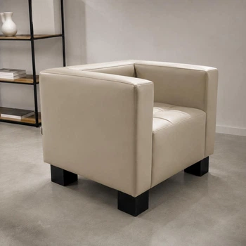 Диван Space 90×76×76 см екошкіра Cream Beige