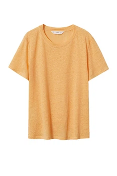 Лляна футболка Mango 27705800 S