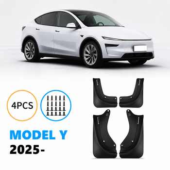 Брызговики Tesla Model Y 2025– (Juniper) | Комплект 4 шт + 20 клипс|