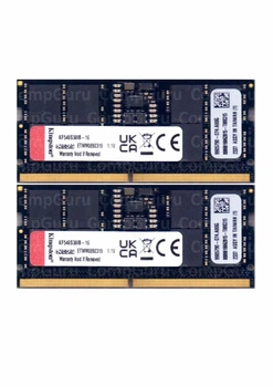 Оперативна пам'ять ноутбучна Kingston Fury DDR5 32GB (2x16GB) 4800MHz SO-DIMM PC5-38400 (KF548S38IBK2-32)