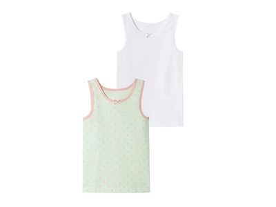 Майка бельевая набор 2 шт. для девочки Lupilu Ecoprint 457363-1 110-116 см (4-6 years) Комбинированный