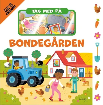 Książka edukacyjna dla dzieci Carlsen z puzzlami, figurkami «Ruszajmy na farmę!» w języku duńskim (9788727169897)