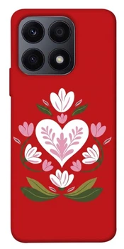 TPU чехол Demsky Квітуче серце для Huawei Honor X8a