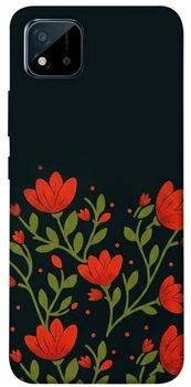 TPU чехол Demsky Червоний цвіт для Realme C11 (2021)
