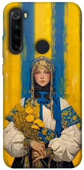 TPU чехол Demsky Ukrainian woman для Xiaomi Redmi Note 8