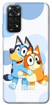 TPU чехол Demsky Bluey and bingo для Xiaomi Redmi Note 11 (Global) / Note 11S
