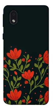 TPU чехол Demsky Червоний цвіт для Samsung Galaxy M01 Core / A01 Core