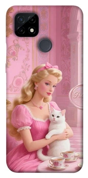 TPU чехол Demsky Barbie with cat для Realme C21