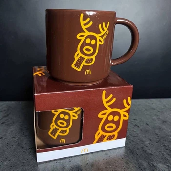 Чашка керамическая McDonald's McCafé коллекционная с оленем 300 мл