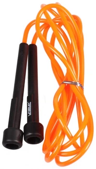 Скакалка в тубусе PVC JUMP ROPE черный/оранжевый Унисекс 275x0.5см