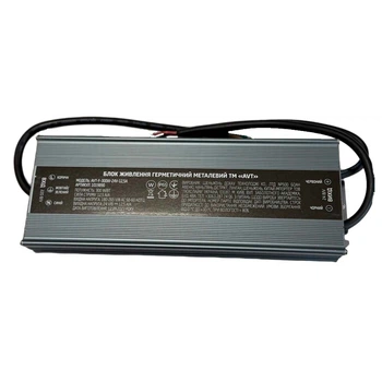 Блок живлення для LED стрічки 24V 300Вт (12.5А) герметичний IP65 AVT