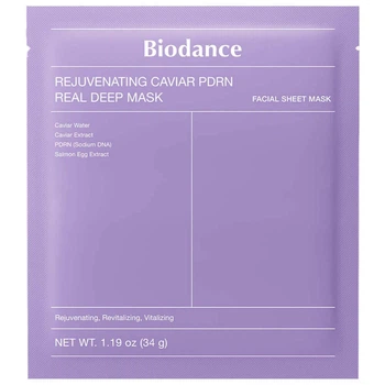 Ночная гидрогелевая маска с ПДРН и икрой Biodance Rejuvenating Caviar PDRN Real Deep Mask 34 г
