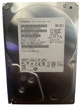 Жесткий диск HDD Hitachi 1.5TB 3.5″ SATA III 7200 об/мин 64MB б/у для компьютера