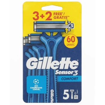 Одноразові станки для гоління Gillette Sensor3 Comfort 5 шт