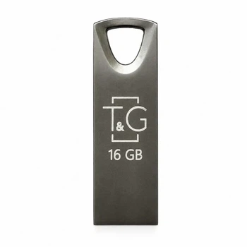 Флеш-память USB 2.0 T&G Metal 16GB моноблок металл черный