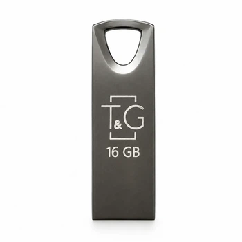 Флеш-память USB 16GB T&G Metal USB 2.0 моноблок металлический серебристый