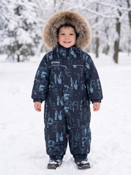 Зимовий комбінезон 071070 для хлопчика Kids Collection синій 98 см .