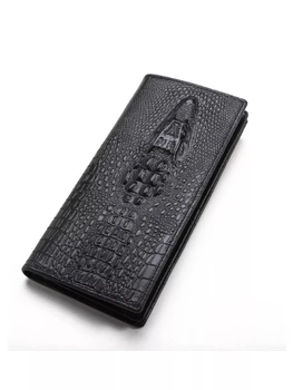 Кошелёк мужской с тиснением крокодила Baellerry S1082 чёрный 10 отделений для карт (JDT-0850376)