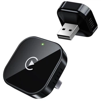 Автомобильный адаптер Teeran Wireless CarPlay для iPhone (2026 Upgraded), Mini Plug & Play, USB/USB-C