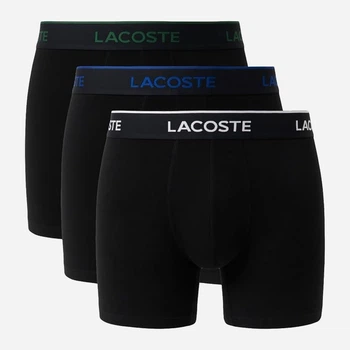 Набор трусов боксеров мужских Lacoste 300980121 S 3 шт Черный (1161982346)