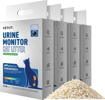 Żwirek monitorujący mocz kota Petkit Urine Monitor 2.4 kg x 4 szt. (6975069306803)