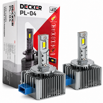 LED лампы DECKER PL-04 D8S Canbus (комплект 2 шт)