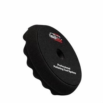 Полировальный круг Leadmax 5" 125 мм PPI80 ультрамягкий волнистый Wave Bevel Edge для полировки автомобилей Черный (F010BH-5)