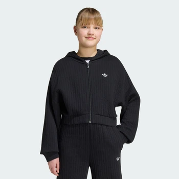 Детская толстовка LOOSE PADDED RIB ZIP adidas KR1041 (170) черный (4069995491398)