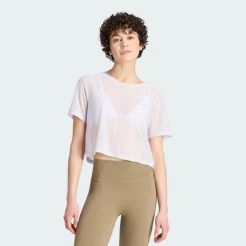 Жіноча футболка PrimeLift Essentials Workout Boxy Mesh adidas KT3828 (M) фіолетовий (4069993491871)
