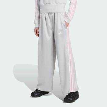 Детские брюки SATIN WIDE LEG adidas KQ7047 (140) серый (4069996709973)