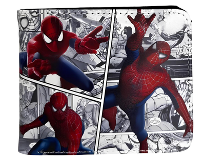 Кошелек детский Человек-паук (Spider-Man), подростковый кошелек с отделениями для карт и денег