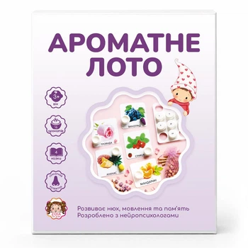 Настільна гра Zoia for Kids Лото Ароматне (АромаЛото) 16 ароматів)