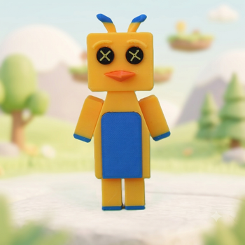 Фігурка Шика Shika із гри Super Bear Adventure 3D друк Пластик 90 мм