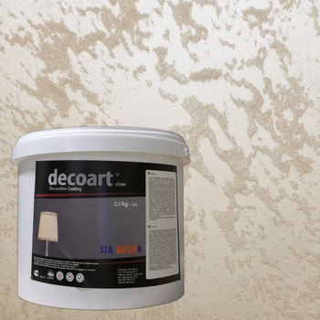 Штукатурка декоративна SIA DECOR для стін DECO ART перламутрова 2,5кг