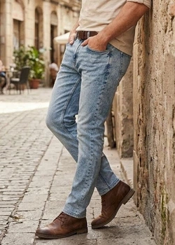Мужские светло-синие джинсы Livergy р. 30/32 Slim Fit (215949002)