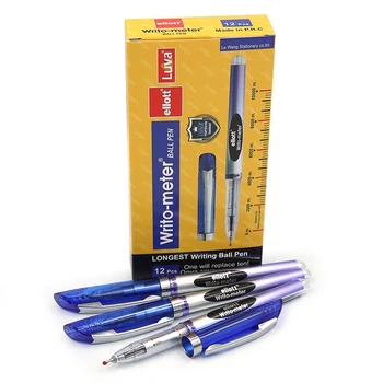 Набір ручок масляних Ellott "Writo-meter" сині чорнила, 10км, 12 ручок 8048ET-BL