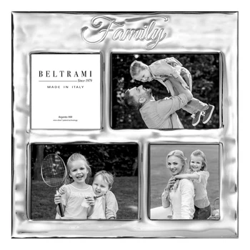 Фоторамка на 4 фото BELTRAMI-BONGELLI Family 30*30 колір срібло