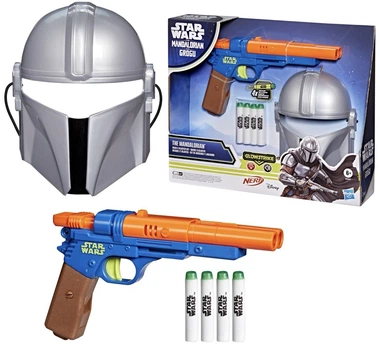Zestaw do zabawy Hasbro Star Wars The Mandalorian Blaster NERF GlowStrike Maska Mandaloriana (G2527) (5010996419484)