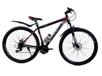 Велосипед CrossBike Rockfire 29" 19" Чорний-Червоний